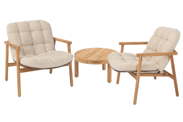 4SO Samos lounge armstoel met kussen - 1